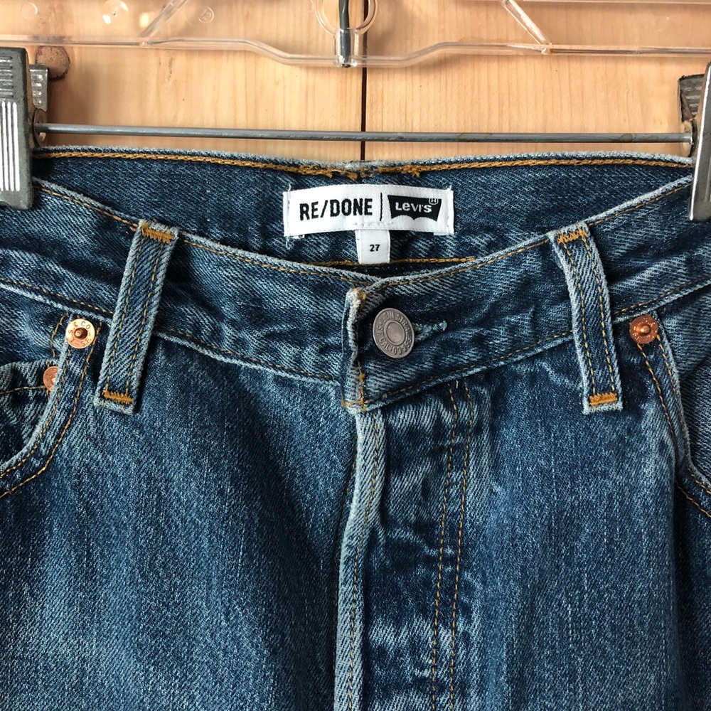 Re/Done High Rise Straight and Skinny Levi’s